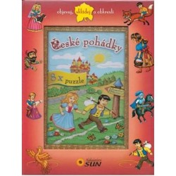 České pohádky - 8x puzzle, objevuj, skládej a obkresli