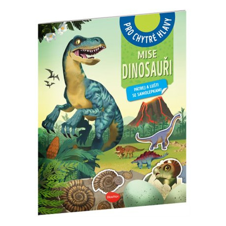 Mise dinosauři - Pátrej a lušti se samolepkami