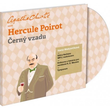Hercule Poirot - Černý vzadu - 1audio CD (čte Hana Makovičková)