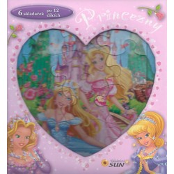 Princezny - skládačková knížka srdce