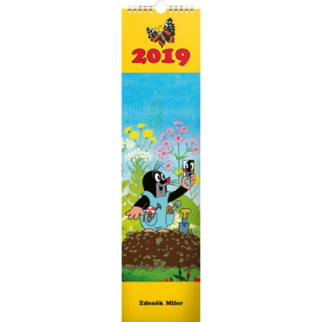 Kalendář nástěnný 2019 - Krteček, 12 x 48 cm