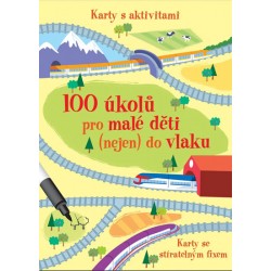 100 úkolů pro malé děti (nejen) do vlaku - Krabička + fix + 50 karet