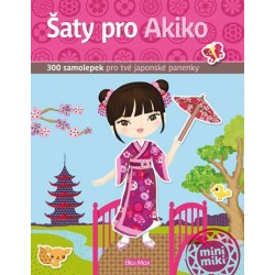Šaty pro Akiko - kniha samolepek