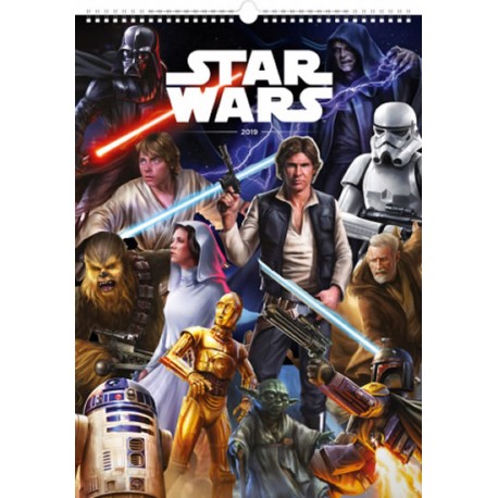 Kalendář nástěnný 2019 - Star Wars – Plakáty, 33 x 46 cm