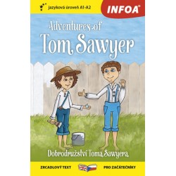 Dobrodružství Toma Sawyera / Adventures of Tom Sawyer - Zrcadlová četba (A1-A2)