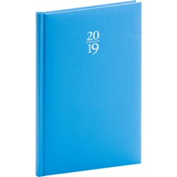 Diář 2019 - Capys - denní, modrý, 15 x 21 cm