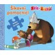 Máša a medvěd - Šikovní pomocníci - Kniha puzzle - Poskládej si pohádku