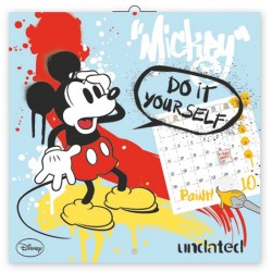 Kalendář - W. Disney Mickey Mouse omalovánkový - nástěnný (CZ, SK, HU, GB)
