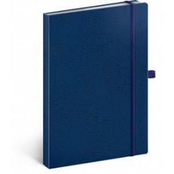 Notes - Vivella Classic modrý/modrý, linkovaný, 15 x 21 cm