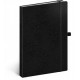 Notes - Vivella Classic černý/černý, linkovaný, 15 x 21 cm