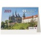Kalendář stolní 2019 - 55 turistických nej Čech, Moravy a Slezka