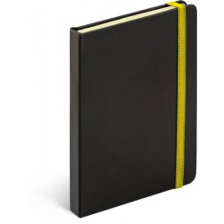 Notes - Tucson černá/žlutá, 13 x 21 cm