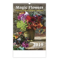 Kalendář nástěnný 2019 - Magic Flowers/Magische Blumen/Živé květy/Živé kvety
