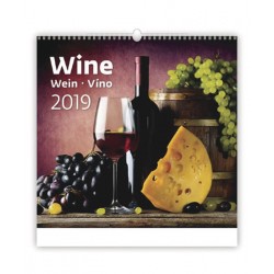 Kalendář nástěnný 2019 - Wine/Wein/Víno