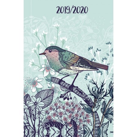 Diář 2019-2020: Ptáček na větvičce/18 měsíční