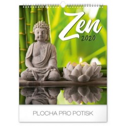 Kalendář nástěnný 2020 - Zen, 30 × 34 cm