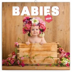 Kalendář poznámkový 2020 - Babies – Věra Zlevorová, 30 × 30 cm