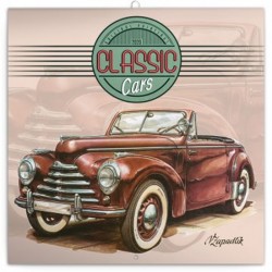 Kalendář poznámkový 2020 - Classic Cars – Václav Zapadlík, 30 × 30 cm