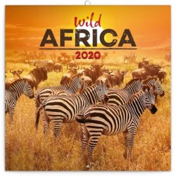 Kalendář poznámkový 2020 - Divoká Afrika, 30 × 30 cm