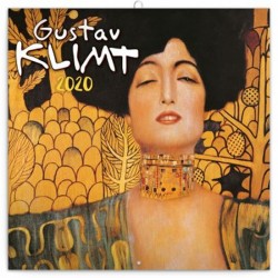 Kalendář poznámkový 2020 - Gustav Klimt mini, 18 × 18 cm