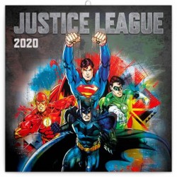 Kalendář poznámkový 2020 - Justice League, 30 × 30 cm