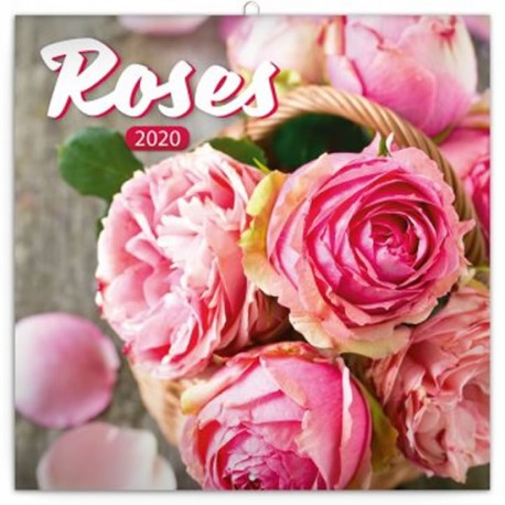 Kalendář poznámkový 2020 - Růže, voňavý, 30 × 30 cm