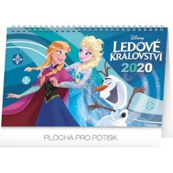 Kalendář stolní 2020 - Frozen – Ledové království, 23,1 × 14,5 cm