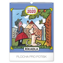 Kalendář nástěnný 2020 - Josef Lada – Říkadla, 30 × 34 cm