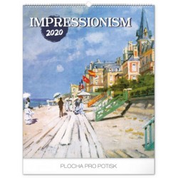 Kalendář nástěnný 2020 - Impresionismus, 48 × 56 cm