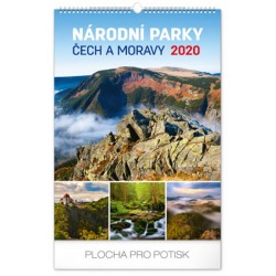 Kalendář nástěnný 2020 - Národní parky Čech a Moravy, 33 × 46 cm