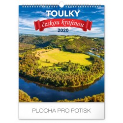 Kalendář nástěnný 2020 - Toulky českou krajinou, 30 × 34 cm