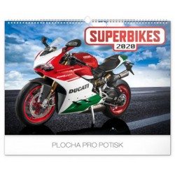 Kalendář nástěnný 2020 - Superbikes, 48 × 33 cm