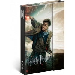Diář 2020 - Harry Potter - týdenní, magnetický, 11 × 16 cm