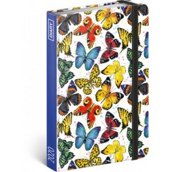 Diář 2020 - Motýli - týdenní, 11 × 16 cm