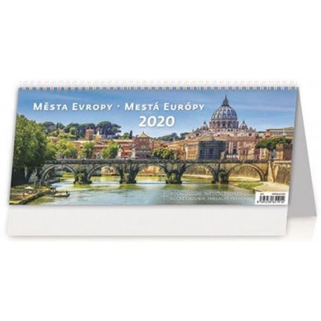 Kalendář stolní 2020 - Města Evropy/Mestá Europy