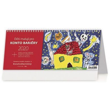 Kalendář stolní 2020 - Děti malují pro Konto Bariéry