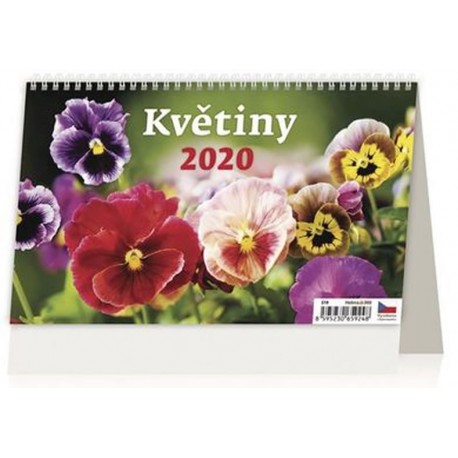 Kalendář stolní 2020 - Květiny