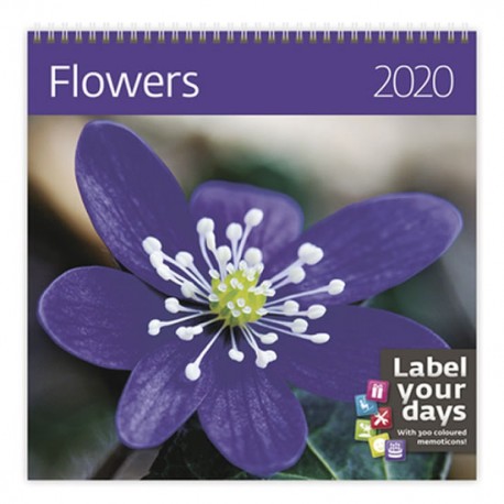 Kalendář nástěnný 2020 - Flowers