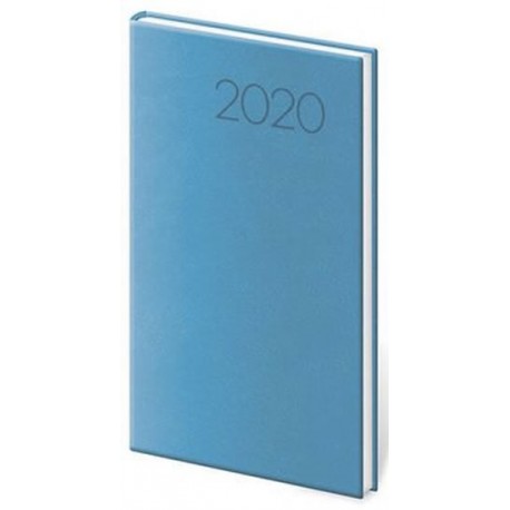 Diář 2020 - Print/týdenní/kapesní/světle modrá