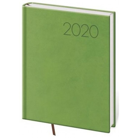 Diář 2020 - Print/denní B6/světle zelená
