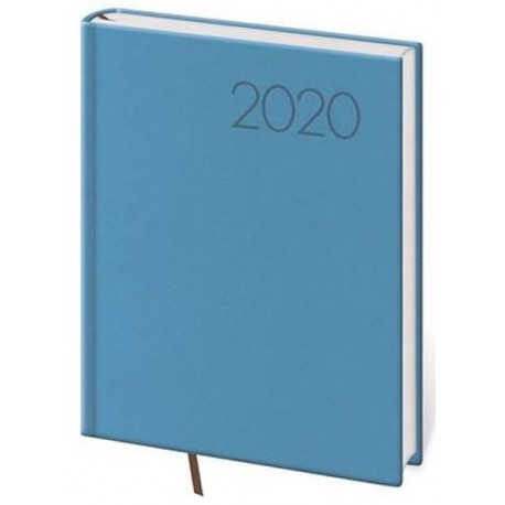 Diář 2020 - Print/denní B6/světle modrá