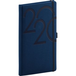 Diář 2020 - Ajax - kapesní, modrý, 9 × 15,5 cm