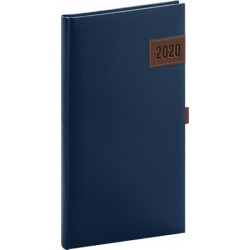 Diář 2020 - Tarbes - kapesní, modrý, 9 × 15,5 cm