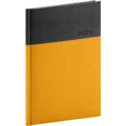 Diář 2020 - Dado - týdenní, žlutočerný, 15 × 21 cm