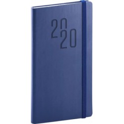 Diář 2020 - Soft - kapesní, modrý, 9 × 15,5 cm