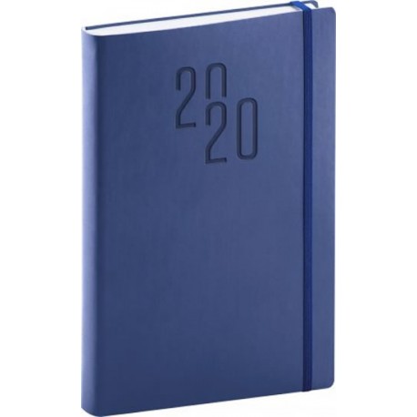 Diář 2020 - Soft - denní, modrý, 15 × 21 cm