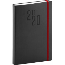 Diář 2020 - Soft - denní, černý, 15 × 21 cm