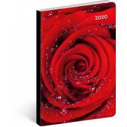 Diář 2020 - Růže - ultralehký, 11 × 17 cm