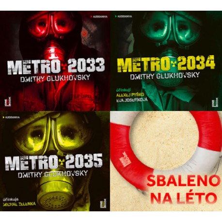 Metro trilogie - CDmp3 (komplet Metro 2033, Metro 2034, Metro 2035)