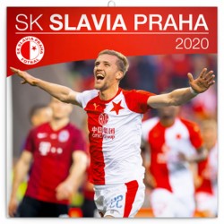 Kalendář poznámkový 2020 - SK Slavia Praha, 30 × 30 cm